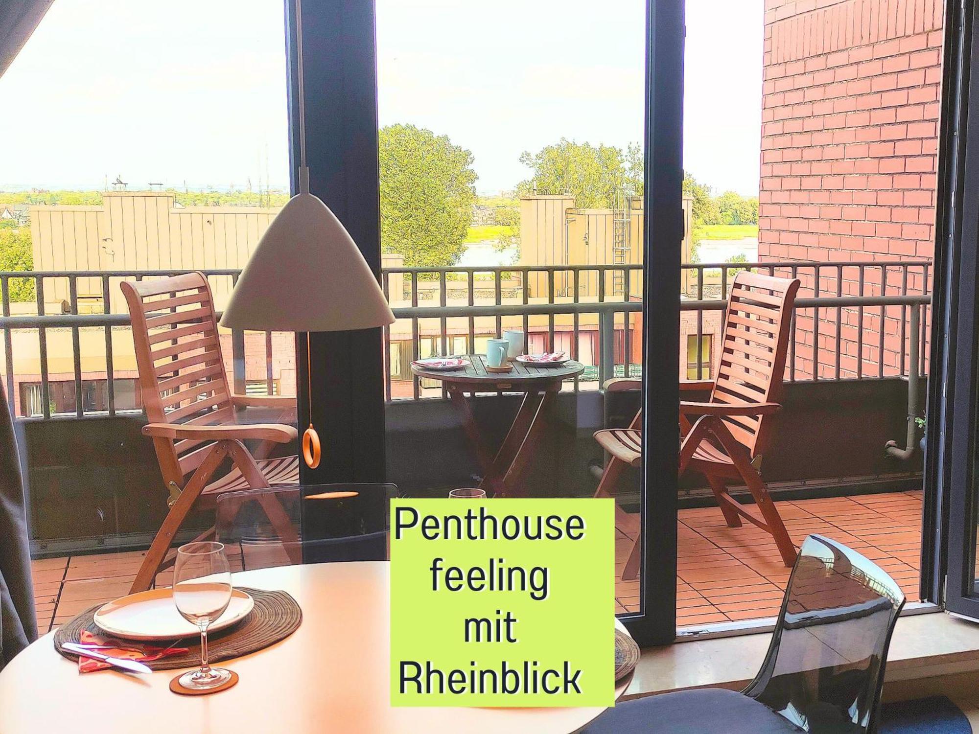 Apartament Penthouse Wolke7 Mit Rheinblick Neuss-Duesseldorf Zewnętrze zdjęcie